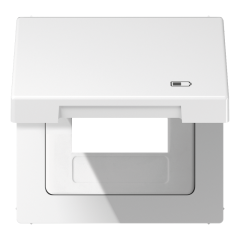 Рамка с подпружиненной крышкой для USB-механизмов, с центральной платой