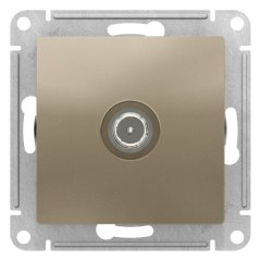 ATN000592 - AtlasDesign TV РОЗЕТКА проходная 4DB, механизм, ШАМПАНЬ