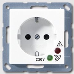 A521KIUFWW Штепсельная розетка SCHUKO 16А 250V  с защитой от перенапряжения
