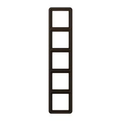 CD585WUBR Рамка для вертикальной и горизонтальной установки ударопрочная, 5-кратная; коричневая