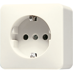 620A Штепсельная розетка SCHUKO для накладного монтажа 16A 250V; слоновая кость
