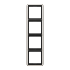 CD584PT Рамка для вертикальной и горизонтальной установки, 4-кратная; платина