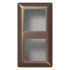 AS582AMO Коробка для накладного монтажа 2-кратная; мокка