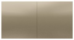 ATN000528 - AtlasDesign РОЗЕТКА двойная с заземлением со шторками и сдвижной крышкой, 16А, в сборе, ШАМПАНЬ