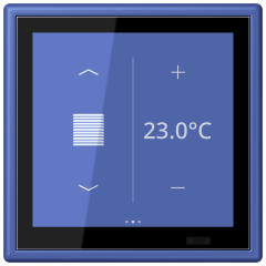 KNX комнатный контроллер LS TOUCH, LC 459 D1 S206