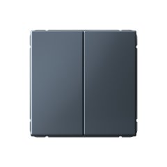 2-клавишный ПЕРЕКЛЮЧАТЕЛЬ, сх. 6/2, 10АХ , Art Gallery, цвет Грифель, GAL000765