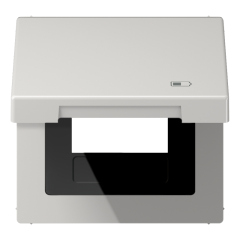 Рамка с подпружиненной крышкой для USB-механизмов, с центральной платой