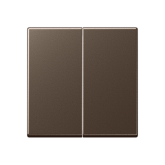 A595MO Клавиша для сдвоенного выключателя, мокко