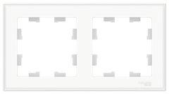 ATN200102 - AtlasDesign ART Рамка 2-ная для декоративных вставок (основной цвет -белый)