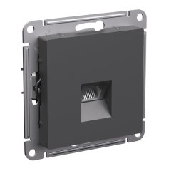 ATN001486 - AtlasDesign РОЗЕТКА компьютерная RJ45, кат. 6A, механизм, БАЗАЛЬТ