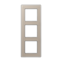 A VIVA Рамка 3-ная, стекло шампань, Jung AV583GLMCH