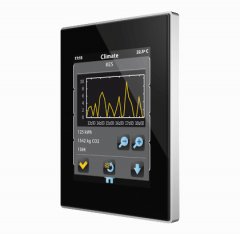 Сенсорная панель KNX Z41 PRO, алюминиевая рамка, цвет черный