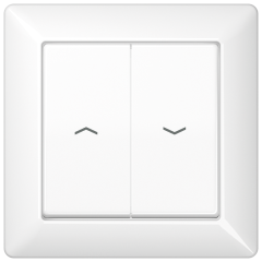 AS590-5PWW Клавиши с рамкой для выключателя управления жалюзи; белые