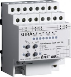Уст-во управ жал-и  4-кан, 24V DC KNX/EIB REG
