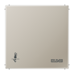 ES2178ORTS KNX-регулятор с шинным сопряжением без ручки для установки температуры; благородная сталь