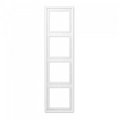 LS990 Рамка 4-местная, цвет Матовый белый LS984WWM