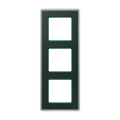 A VIVA Рамка 3-ная, стекло цвет Изумруд, Jung AV583GLMSG