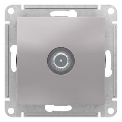 ATN000391 - AtlasDesign TV РОЗЕТКА оконечная 1DB, механизм, АЛЮМИНИЙ