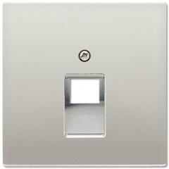 LSmetal Накладка для комп. розетки 1хRJ45, стальн. ES2969-1UA