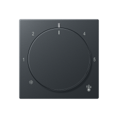 Накладка регулятора тёплого пола; матовый антрацит, A 1749 BF ANM