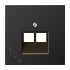 LSmetal Накладка для комп. розетки 2хRJ45, dark (лакир.алюм.) AL2969-2UAD