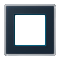 A VIVA Рамка 1-ная, стекло цвет Синий, Jung AV581GLMNB