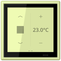 KNX комнатный контроллер LS TOUCH, LC 459 D1 S222