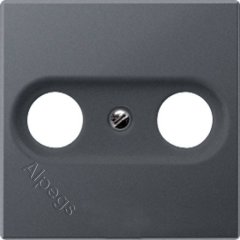 Розетка TV-FM оконечная Eco Profi, антрацит, EP561BFPLTVAN