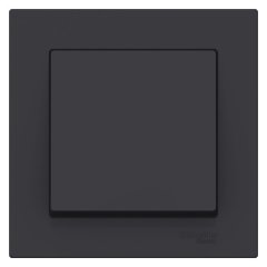 ATN001012 - AtlasDesign 1-клавишный ВЫКЛЮЧАТЕЛЬ, схема 1, 10АХ, в сборе, КАРБОН