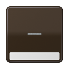 CD590NAKO5BR Клавиша с окошком для выключателя с подсветкой и полем для надписи; коричневая
