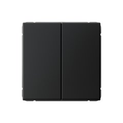 2-клавишный ПЕРЕКЛЮЧАТЕЛЬ, сх. 6/2, 10АХ , Art Gallery, цвет Карбон, GAL001065