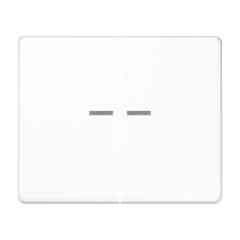 SL595KO5WW Клавиши для сдвоенного выключателя с подсветкой; белые