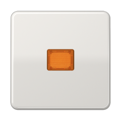 CD590KOBFLG Клавиша с оранжевым окошком для выключателя с подсветкой; светло-серая