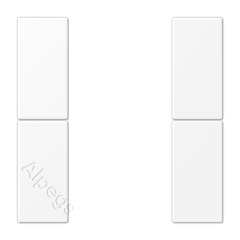 Набор накладок 2 группы для модулей F50, термопласт, белый матовый LS502TSAWWM
