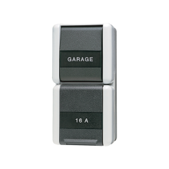 876NAW Комбинация - розетка универсальный выключатель; для накладного монтажа IP44