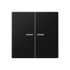 A500 Клавиша 2-ная с двумя линзами, цвет матовый черный, Jung A595KO5SWM