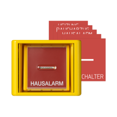 AS561GLGE Клавиша с прозрачной крышкой для всех встраиваемых выключателей и кнопок; желтая
