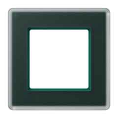 A VIVA Рамка 1-ная, стекло цвет Изумруд, Jung AV581GLMSG