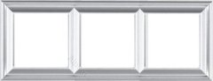 Рамка тройная Jung Eco Profi Deco, алюминий, EPD483AL