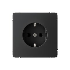 РОЗЕТКА с заземлением, 16 А , Art Gallery, цвет Карбон, GAL001043