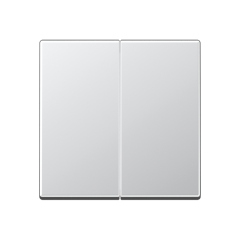 A595AL Клавиши для сдвоенных выключателей; алюминий