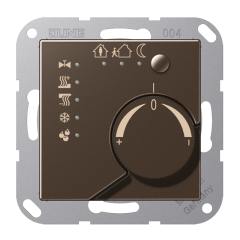 A2178TSMO A 500, KNX-регулятор без ручки для установки температуры, мокко