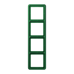 CD584WUGN Рамка для вертикальной и горизонтальной установки ударопрочная, 4-кратная; зеленая