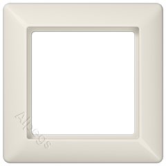 AC581GLWW Рамка 1-кратная, матовое белое стекло