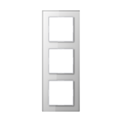 AC583GLWW Рамка 3-кратная; матовое белое стекло