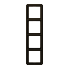 CD584WUBR Рамка для вертикальной и горизонтальной установки ударопрочная, 4-кратная; коричневая