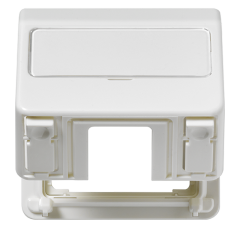 CD554KLWW Крышка пружинная для штепсельных розеток с фиксатором и полем для надписи 23?29 мм; белая