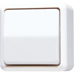 606AWW Выключатель для накладного монтажа, универсальный; белый
