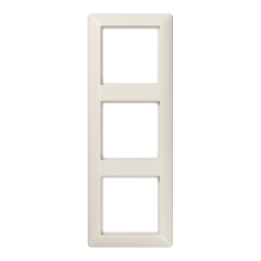 AS583 Рамка 3-кратная для вертикальной и горизонтальной установки; слоновая кость