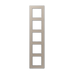 A VIVA Рамка 5-ная, стекло шампань, Jung AV585GLMCH